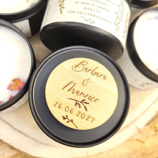 bomboniera candela profumata